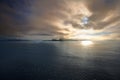 Sunrise in Norwegian sea, Alesund Ã¢â¬â Norway - Scandinavia Royalty Free Stock Photo